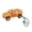 Orange, variant on Keychain Pendant Pull Back Pickup Truck Design Key Chain Stress Relief Toy Firm Keychain Attachment Schoolbag Accessory