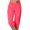 Hot Pink plus size capri pants with pockets a1, variant on Cagogo Women Plus Size Capri Pants Elastic Waist Casual Cropped Pants with Pockets Solid Streetwear Activewear Lounge Trousers Summer Beach Work Clothes, Gray S