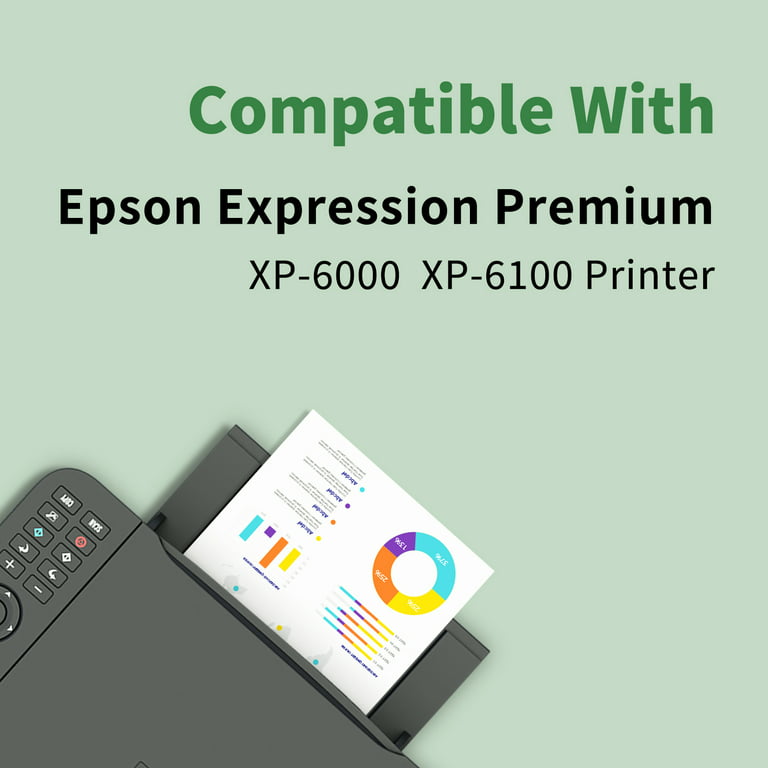 Ink Cartridge Replacement For Epson 302Xl Ink Combo Pack 302 Xl T302Xl For  Expression Premium Xp-6000 Xp-6100 Printer (Black Photo Black Cyan Magenta  Yellow, 5-.. 