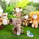 thumbnail image 5 of 12 piezas de mini animales de peluche del bosque, juguetes de peluche de animales de la selva en 4,8 pulgadas, lindo elefante de peluche, león, jirafa, tigre de peluche para fiestas temática, 5 of 5