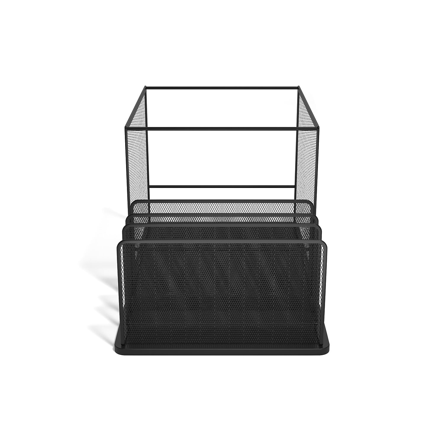 TRU RED 4 Compartment Wire Mesh File Organizer TR57536