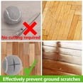 thumbnail image 3 of 4 Pcs Precut Walker Tennis Balls Floor Protection Gray, 3 of 4