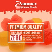 Zammex ACV Gummies, Organic Apple Cider Vinegar Gummies 500mg, Stomach Fat Burner, Keto Gummies, 60 Counts