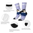 thumbnail image 6 of Goofa Bernese Mountain Dog Sitting Bath Tub Printed Men's Crew Socks, Soft Durable Breathable Moisture-Wicking with Odor Control Cotton socks, 6 of 9