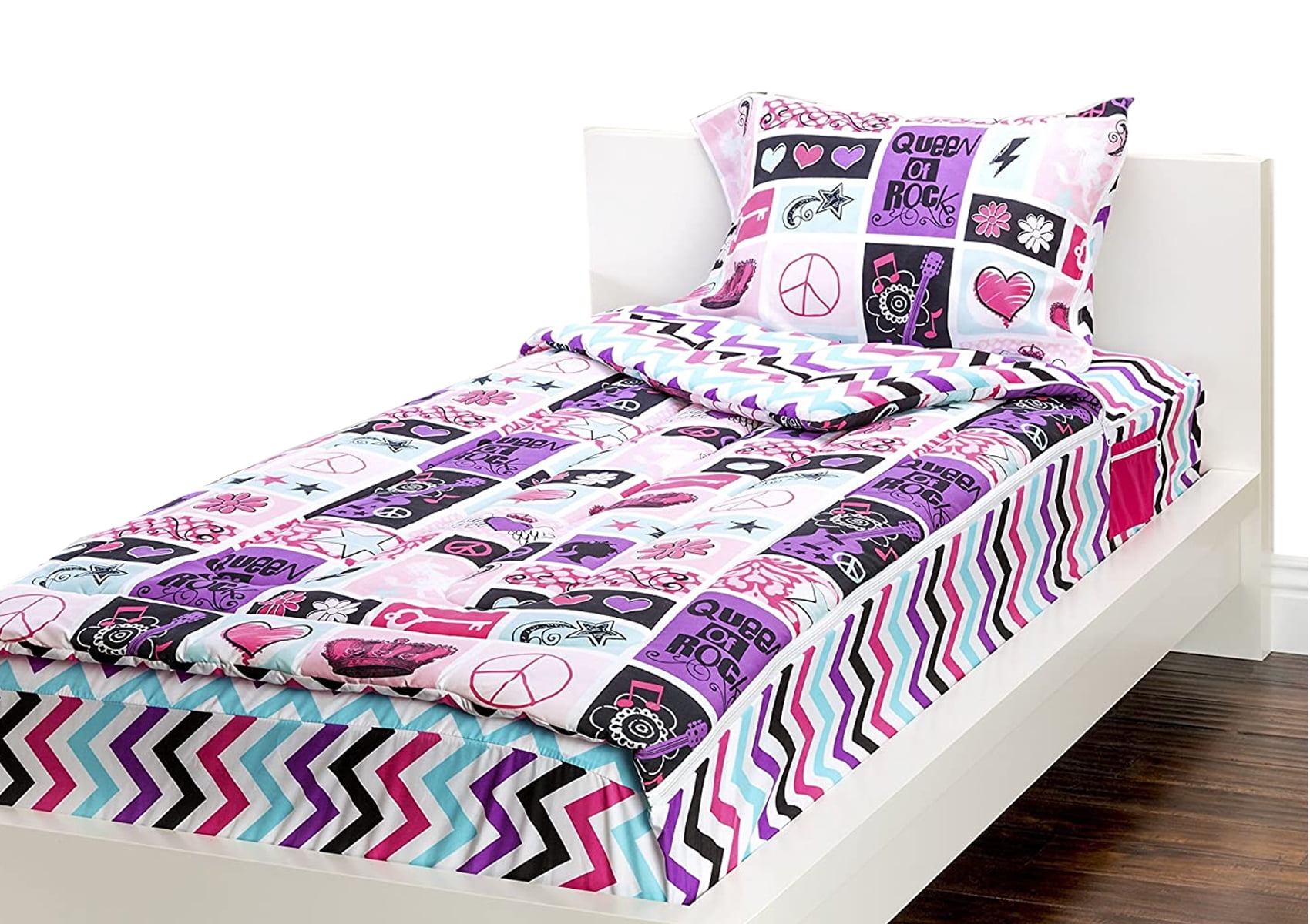 3 pcs Disney Moana Flower Power Super Soft Twin Comforter Bedding Set 