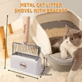 thumbnail image 5 of Cat Litter Scoop Metal Litter Scooper with Holder Cat Litter Scooper Kitty Litter Scoop Cat Poop Scooper Poop Scooper for Cat Litter Litter Box Scooper Metal, 5 of 7