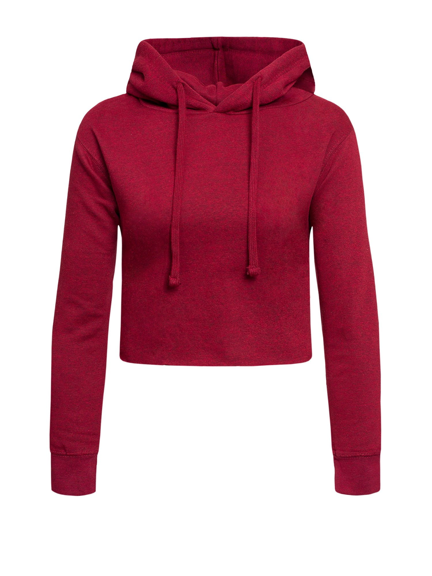 【U LAN】[MADE] ALL DAY Crop Hood Training Set-up G-Style USA Women's Long Sleeved Crop Top Hoodie LH13118