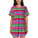 thumbnail image 1 of Fotbe Colorful Mexican Stripes Conjunto de Pijama Estampado para Mujer, 2 Piezas, Ropa de Dormir con Camiseta de Manga Corta y Shorts Suaves-Medium, 1 of 6