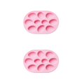 thumbnail image 3 of Ounissouiy Molde de silicona Pascua 10 cavidad huevo pastel molde DIY hornear Chocolate hielo bandeja Halloween hornear rosa 2piezas Ounissouiy CBP066275, 3 of 6