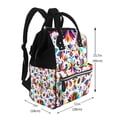 thumbnail image 2 of Fotbe Mexican Bright Style Mochila Maternidad - Lona de Sarga Impermeable, Mochila de Pañales de Gran Capacidad con Múltiples Bolsillos y Correas Ajustables, 2 of 6