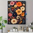 thumbnail image 4 of Qisvanset 12x16 Inch Framed Canvas Wall Art Psalm Vintage Paisley Floral Faith Home Poster Wall Art, 4 of 8