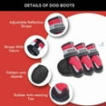 thumbnail image 5 of Dog boots, sturdy and not easy to fall off, waterproof and non slip, suitable for lively and active dogs who love to shake their feet, 5 of 9