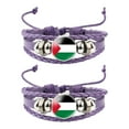 thumbnail image 1 of Guardurnaity 2x de dijes personalizados para la bandera palestina idea de regalo de apoyo de la bandera de Palestina Ropa, zapatos y accesorios Miscelánea Púrpura, 1 of 6