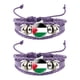 thumbnail image 1 of Minnieouse Pulseras minimalistas de PU con bandera palestina, cómodas de llevar, elegante con bandera palestina, 2 uds. Ropa, zapatos y accesorios Miscelánea Púrpura, 1 of 6