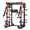 Red, variant on RitKeep Fitness Smith Machine PMAX-4750 1800lbs Capacity with Jammer Arms and Leg Press Board