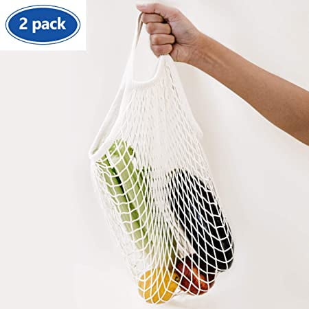 ETCBUYS Reusable Grocery Kitchen Fruits Vegetables Hanging Bag