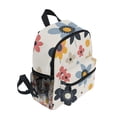 thumbnail image 2 of FORMRS School Backpack with Front Zippered Pocket 12" Student Travel Daypack, Beige Retro Flower, 2 of 6