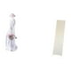 thumbnail image 5 of Figura de dama de con decoración nórdica moderna para sala de estar, con pantalla de lámpara de pie de papel y adorno para estantería, armar, 5 of 8
