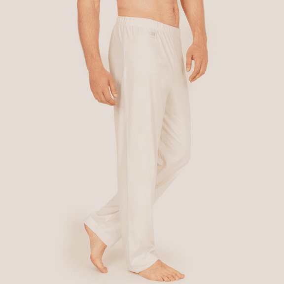 Mens 100% Pure Organic Cotton Long Sleep Lounge Pajama Pants Soft Comfortable Chemical Free Small