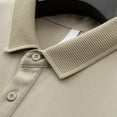 thumbnail image 4 of Men's Mulberry Silk and Pearl Cotton Polo Shirt- Breathable and Comfortable, 4 of 14