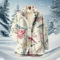 thumbnail image 2 of shqvo Fall Coats For Women Retro Fashion Jacket Women Floral Print Flannel Stand Collar Jacket Stylish Casual Outerwear For Ladies Fit Fashion Fall Coats For Women 2025, 2 of 3
