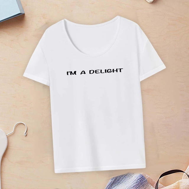 Camiseta para mujer de verano Tops disfraz cuello redondo camisa para ir de compras trabajo mochilero XL