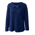 thumbnail image 6 of Women's Knit Bow Sweater Solid Color Pullover Top, 6 of 6