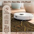 thumbnail image 6 of Design&I 5'x7' Washable Area Rug Vintage Boho Distressed Bird Gothic Scroll Bamboo Sofa Snake Playful Expressive for Small Living Room, Bedroom, Sleek Flatweave Pet Friendly & Non-Slip, 6 of 7