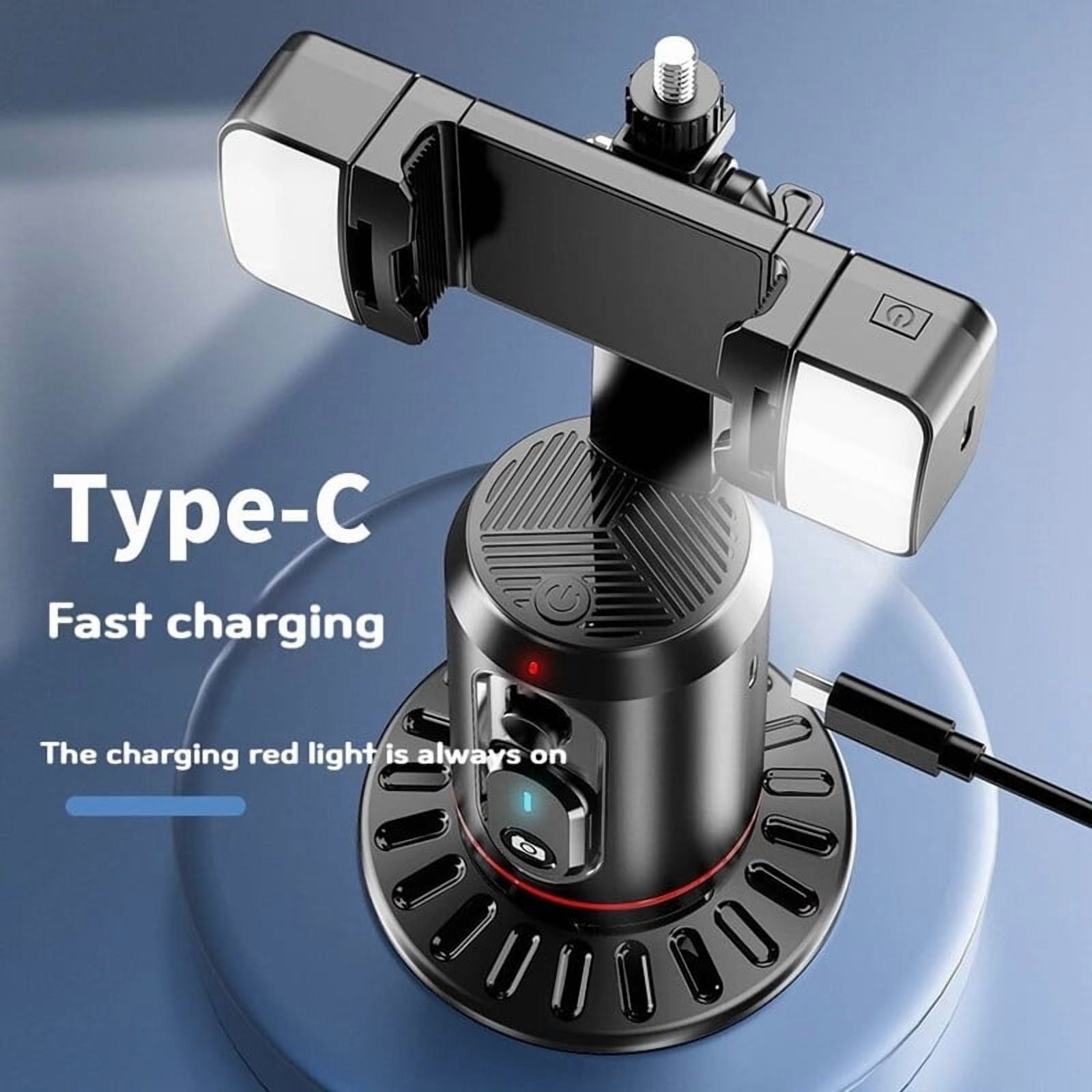 FANGTUOS IQ02 gimbal stabilizer tripod selfie stick with light for face tracking, equipped with Bluetooth remote control