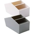 thumbnail image 1 of Miangastore Boîtes de Rangement Multifonctionnelles Gris Abs Lot de 2 4.7X2.6X2.4In, 1 of 9