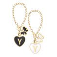 thumbnail image 1 of Homerr Milk Tea Cup Pendant 2Pcs Letter Charms for Tumbler Name ID Handle Charms Heart Shape Initial Identification Cup Accessories Pendant Adjustable Letter Accessories, 1 of 7
