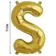 thumbnail image 3 of Efavormart 16" Shinny Gold Foil Balloons Letter Balloons For Wedding Party Decorations Graduation New Year Eve Party Supplies - S, 3 of 10