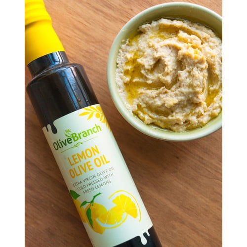 Olive Branch Lemon Extra Virgin Olive Oil 250ml, British Import (Pack of 2)