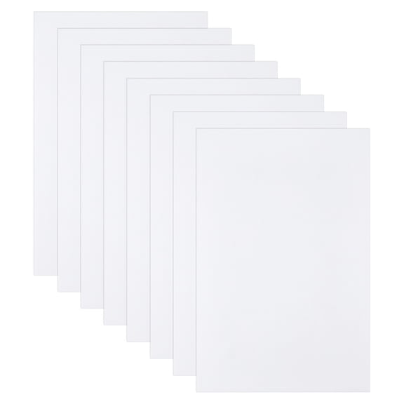 8pcs Foam Board 5.5mm Thick Foam Core Boards White Foams Sheet Foams Cardboard Mat Board Poster Boards for Art Crafts Presentation Signboards 11.8x7.9 inch DIY