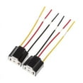 thumbnail image 1 of H4/9003 Pigtail Ceramic Headlight Connector Plug Adapter Socket Fuse Auto Bulb, 1 of 5