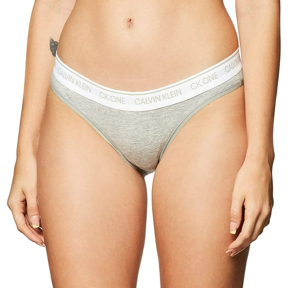 Women's Calvin Klein CK One Bikini Panty QD3785 Color: Heather Gray Size: X LARGE