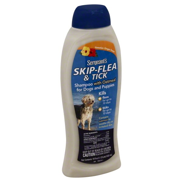 SkipFlea & Tick Shampoo with Oatmeal, Hawaiian Ginger For Dogs