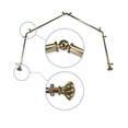 thumbnail image 2 of Maurice 13/16" 4-Sided Bay Window Curtain Rod - Antique Brass, 2 of 3
