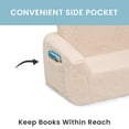 thumbnail image 4 of Sofá Infantil Delta Children Cozee Convertible 2 en 1 con Sherpa Crema, 4 of 6