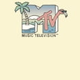 thumbnail image 2 of Men's MTV Beach Vacation Logo  Graphic Tee Cream Medium, 2 of 4