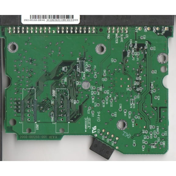 WD1600BB-00GUA0, 2061-001266-200 AG, WD IDE 3.5 PCB