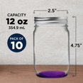 thumbnail image 5 of 10 Decorating Mason Jars Set, 12 oz. - Canning, Aluminum Lid - Purple, 5 of 5