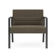 thumbnail image 2 of Waterfall Reception Waiting Room Bariatic Chair / Charcoal Steel / Brown, 2 of 5