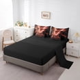 thumbnail image 3 of Erosebridal Lightning Bedding Sets Twin with Comforter, Games Neon Light Sword Duvet Insert, Starry Sky Decor, Reversible, 3 of 5