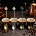 thumbnail image 6 of Pack of 6 Practical Stirring Spoons for Coffee Tisane Dessert in Kirsite Elegant Art Perfect for Table Setting, 6 of 8
