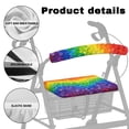 thumbnail image 5 of HELLHERO Gradient Coloured Heart Backrest Covers Walker Rollator Seat Back Cover & Easy Fit for Seniors Adult Lightweight, 5 of 7