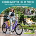 thumbnail image 5 of ABORON Adult Tricycles, 3 Wheel Bikes for Adults 24/26 inch 7 Speed ​​Adult Trikes Bicycles Cruise Trike with Shopping Basket for Seniors, Women, Men, 5 of 7