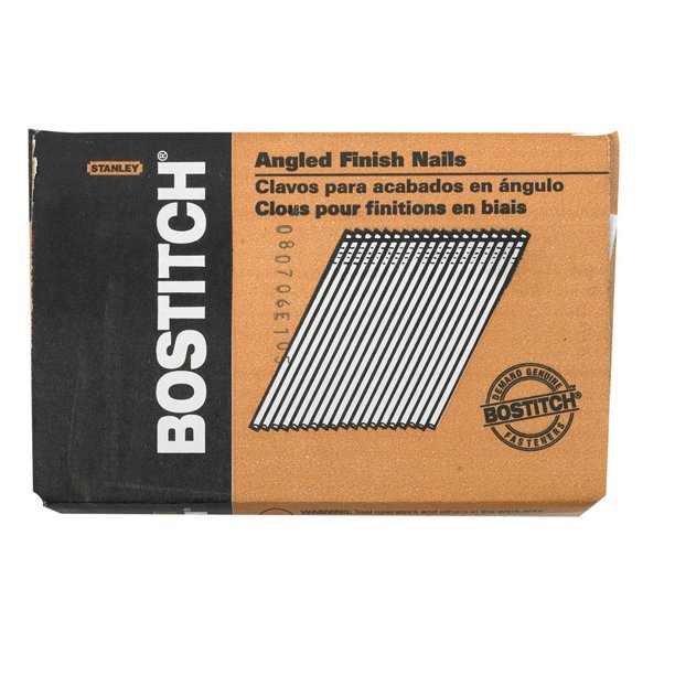 Bostitch 21/2" 15 Ga. Angled Strip FNStyle Finish Nails Smooth Shank