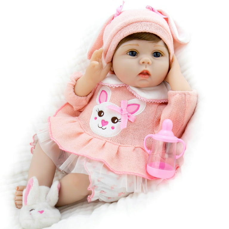 Aori Reborn Baby Dolls 22 Inch Realistic Newborn Baby Girls Lifelike  Weighted Baby Girl Dolls Pink Unicorn Reborn Baby Girl Dolls