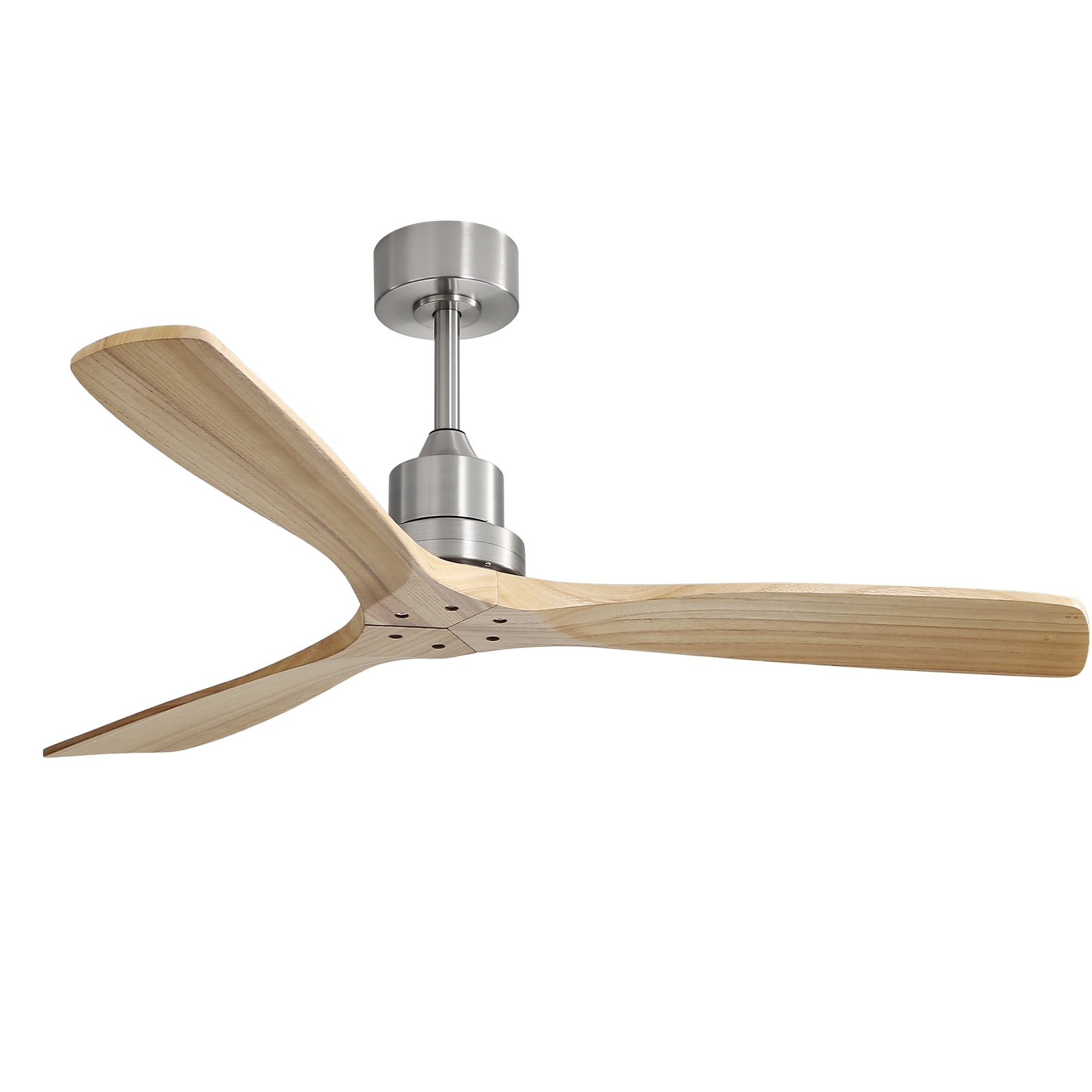 Sofucor Smart Ceiling Fan 52 In Indoor Outdoor With Light Remote - 3 Blades, Silver